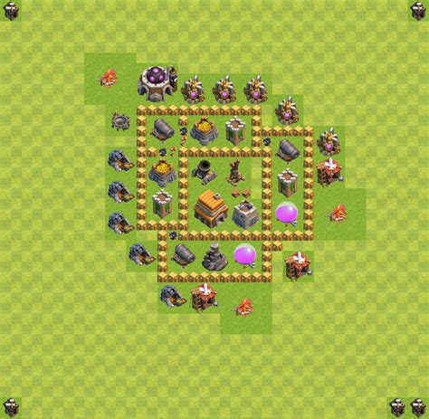 Trophy (Defense) Base TH5 - Clash of Clans - Town Hall Level 5 Base - (#1)