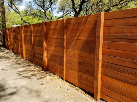 Custom Wood Fence Austin TX | Horizontal Cedar & Picket Fences | Sierra ...