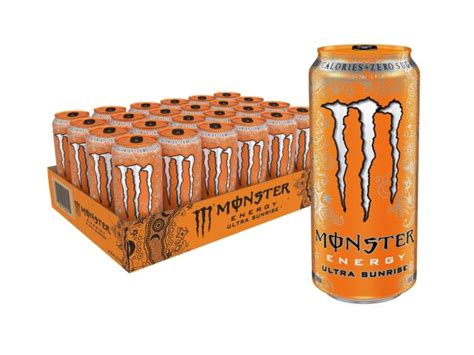 Monster Energy Ultra Sunrise Sugar Free Energy Drink Citrus Orange 16 ...