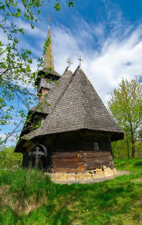 Traditional Maramures Wooden Church. UNESCO World Heritage. Barsana ...