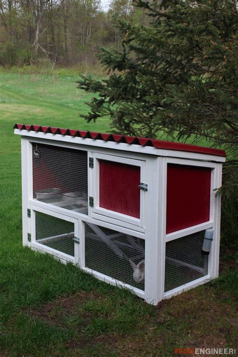 DIY Rabbit Hutch Plans - Free & Easy - Rogue Engineer