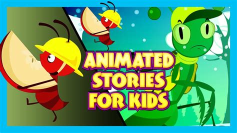 Animated Stories for Kids - Cartoon Stories | Ant and Grasshopper ...