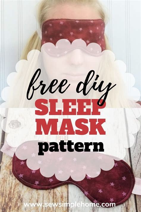 DIY Sleep Mask Pattern | Sew Simple Home