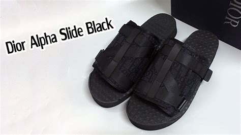 Dior Alpha Slide Black Review - YouTube