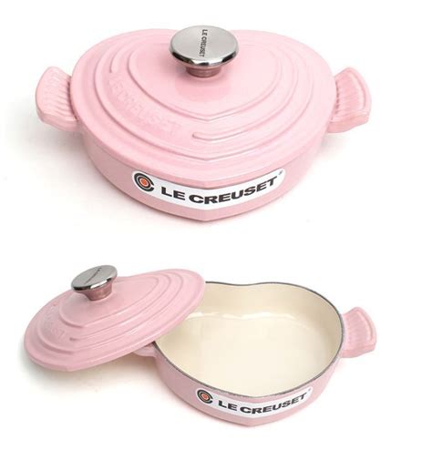 Le Creuset Chiffon Pink Heart Shaped Casserole Pot #LeCreuset | Pink ...