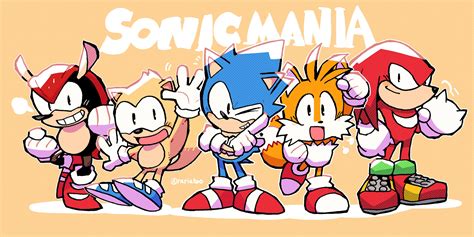 sonic the hedgehog, tails, knuckles the echidna, mighty the armadillo ...