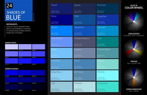 24 Shades of Blue Color Palette – graf1x.com