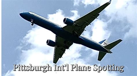 Afternoon and Evening Arrivals at Pittsburgh Int'l Airport on Runways ...