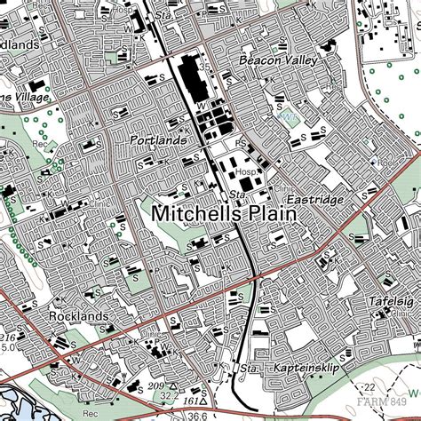 3418BA MITCHELLS PLAIN (8th Edition) Map by Chief Directorate: National ...