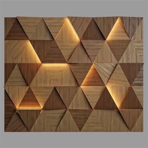 Wood Wall Panel | 3D model | Wall panel design, Wooden wall panels ...