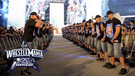 An army of John Cenas make their WrestleMania entrance: WrestleMania 25 ...