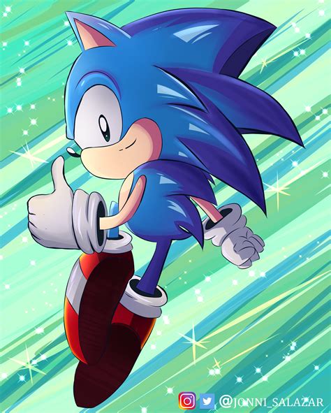 Classic sonic fan art 🌟( Art by me ) : r/SonicTheHedgehog