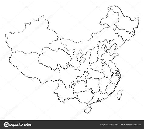 Great Wall Of China Map Outline