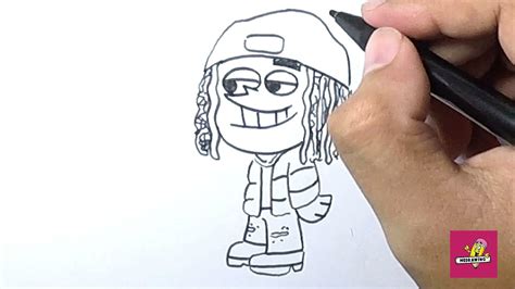 How to Draw King von - YouTube