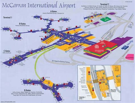 Las Vegas Airport | Airport map, Las vegas airport, Las vegas map