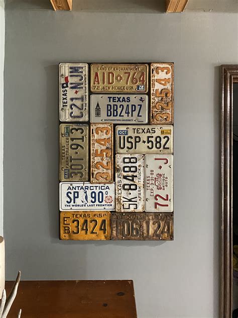 License Plate Decor for Unique Wall Art