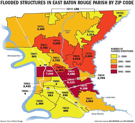 Which Baton Rouge ZIP codes were hit hardest? New data lends scope to ...