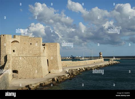 Charles III castle in Monopoli, Apulia, Italy Stock Photo - Alamy