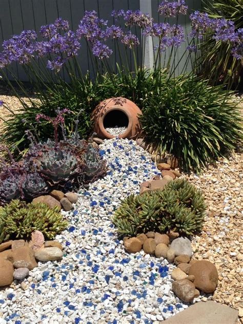 Excited Front Yard Landscaping Ideas with White Rocks - Decor Renewal ...