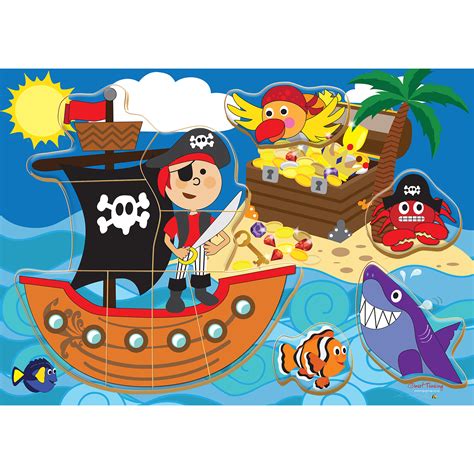 Pirate Chunky Puzzle 12pc - RGS Group