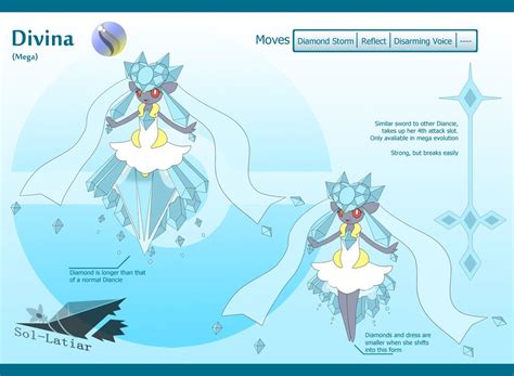 Mega Blue Diancie | Mega evolution, Pokemon, Anime art