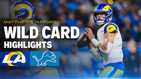 Matthew Stafford's best throws from 377-yard game vs. Lions in Wild ...