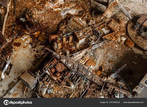 Old industrial computer parts Stock Photo by ©svedoliver 297289156