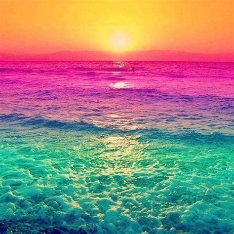 [86+] Sunset Ocean Rainbow Wallpapers on WallpaperSafari