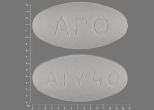 APO ATV40 Pill White Oval 14mm - Pill Identifier