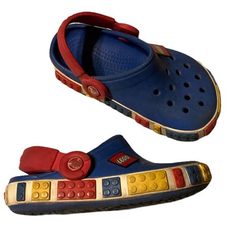 CROCS | Shoes | Crocs Kids Lego Clogs Blue Unisex | Poshmark