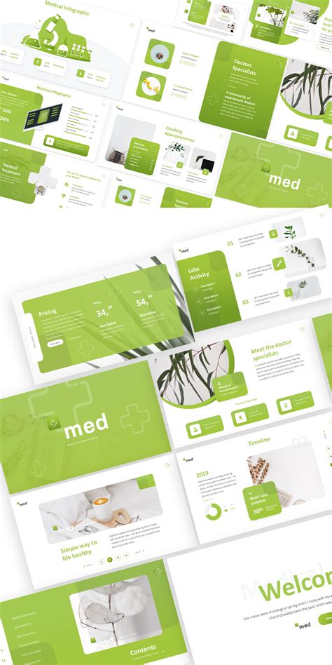 Medical Green Powerpoint Template #227865 - TemplateMonster