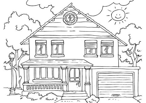 50+ Homes Coloring Pages | Free Wallpaper