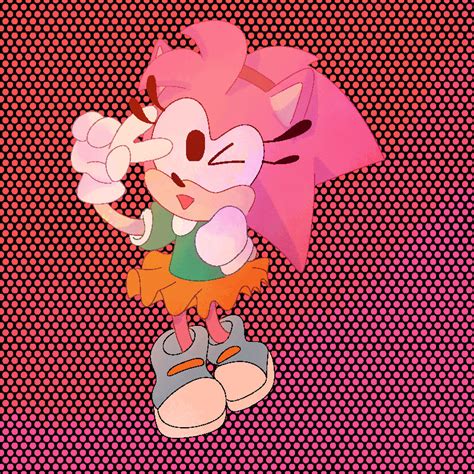 Amy rose pixel art by BansheesBrew on DeviantArt