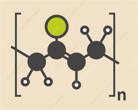 PVC plastic polymer molecule - Stock Image - F012/6268 - Science Photo ...