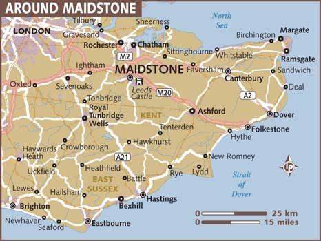 Map of Maidstone | Maidstone, Map, Uckfield