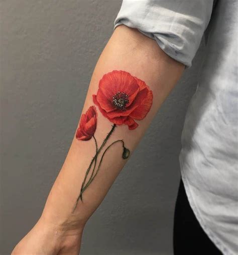 101 Amazing Poppy Tattoo Ideas You Will Love! | Outsons | Men's Fashion ...