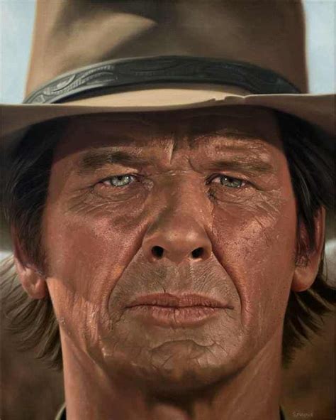 I painted Charles Bronson from Once Upon a Time in the West in oils (16 ...