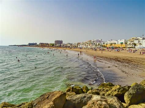 La Costilla Beach from Rota Cadiz Andalusia Spain Editorial Stock Image ...