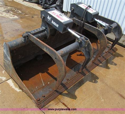 Bobcat skid steer grapple bucket in Lees Summit, MO | Item C2227 sold ...