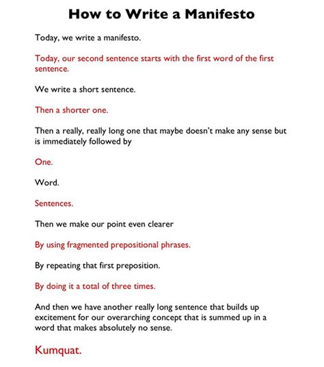 How to Write a Manifesto