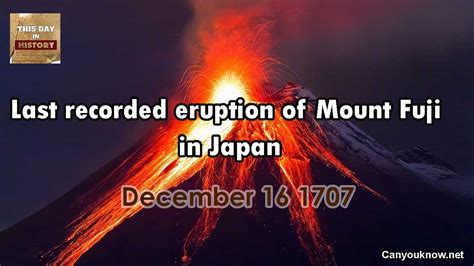 Mount Fuji Eruption