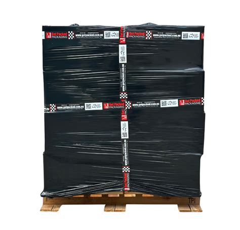 Black Hand Pallet Stretch Wrap - Black Stretch Film - Black Security ...