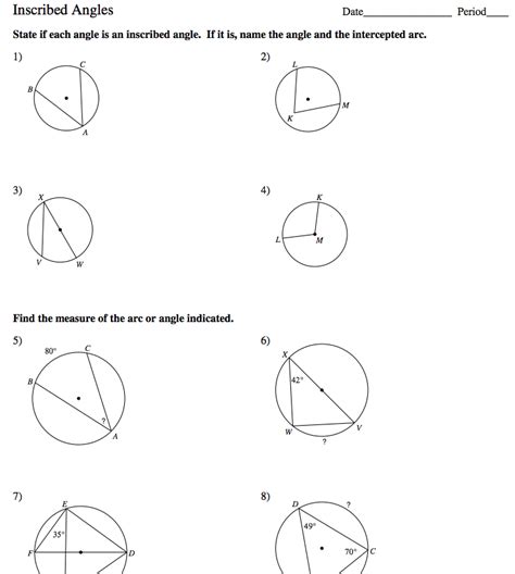 Lesson 5 - Inscribed Angles