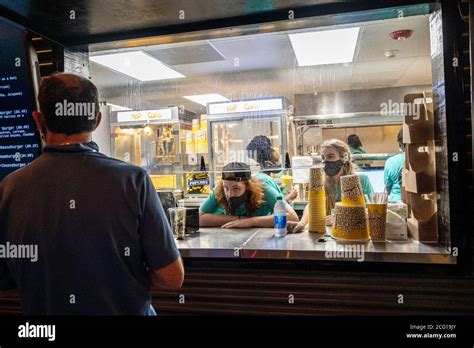 Snack bar at a drive-in movie Theater Stock Photo - Alamy