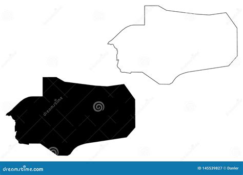 Al Jawf Governorate Map Vector Stock Vector - Illustration of continent ...