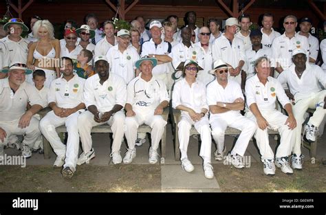 Charity cricket match Stock Photo - Alamy