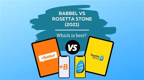 Babbel vs Rosetta Stone (2021) – I Will Teach You A Language