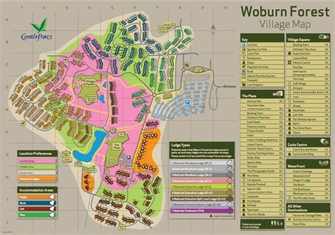 Woburn Center Parcs Map