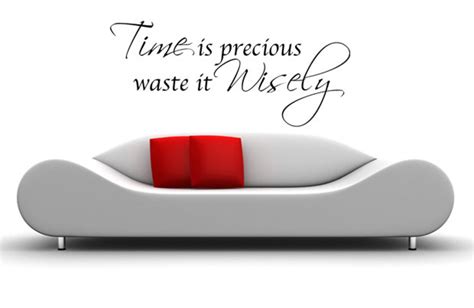 Time is Precious Wall Art Vinyl Wall Art Sticker Decal Living Room ...