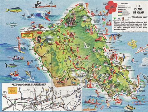 Printable Map Of Oahu Attractions